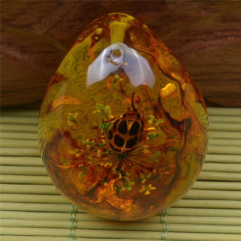 DIY Jewelry Craft Amber Stone  - Resin Art Necklace recension och pris