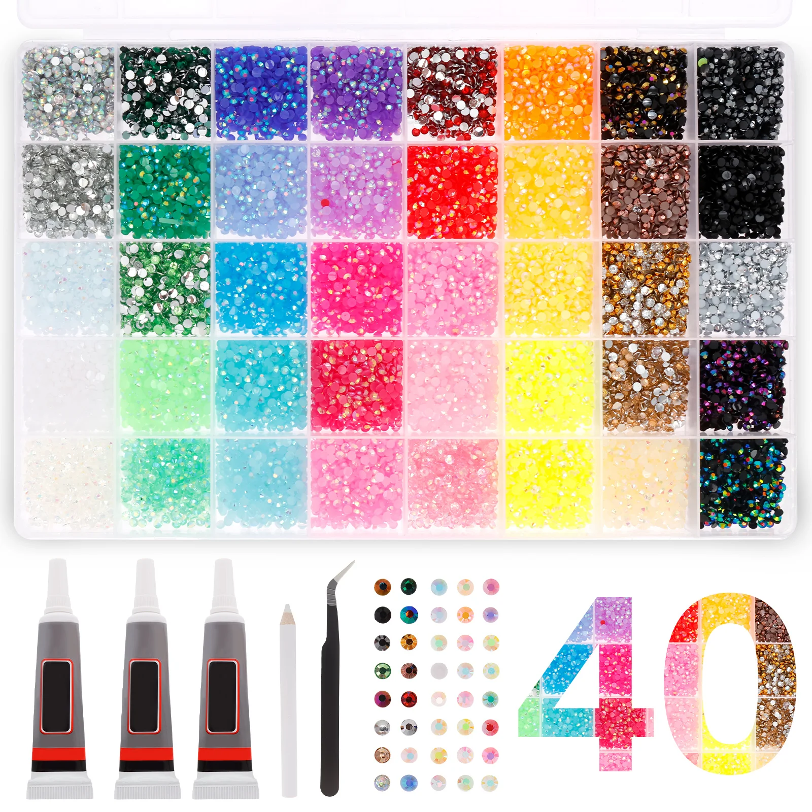 Resin Jelly Rhinestone Set Fad - Resin Art Easy recension och pris