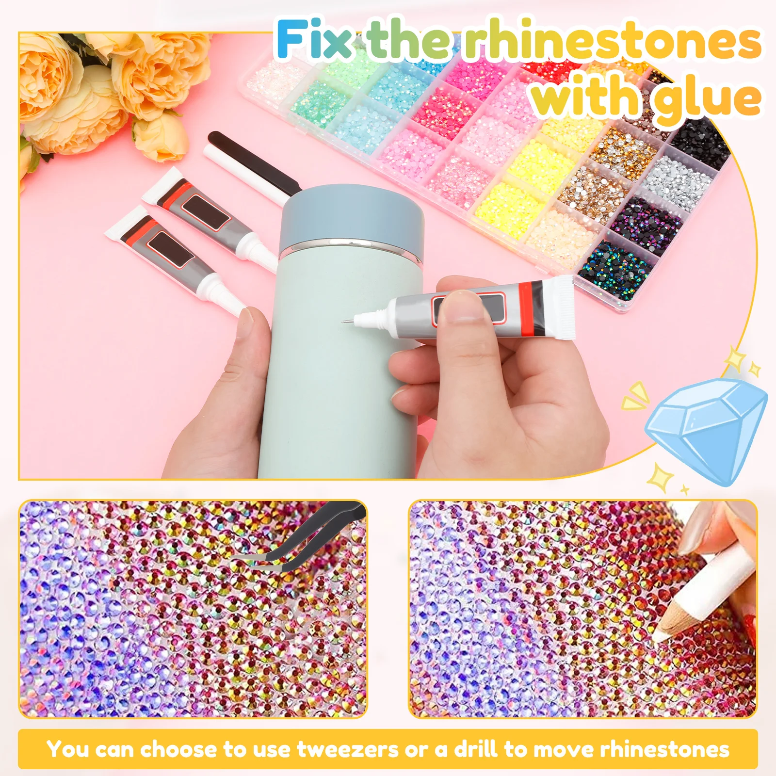 Resin Jelly Rhinestone Set Fad - Resin Art Easy recension och pris