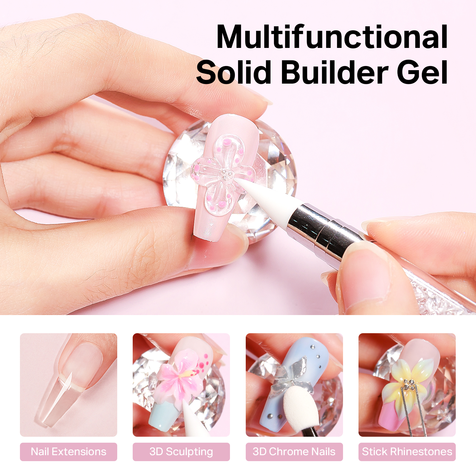 MIZHSE Builder Nail Gel White  - Resin Art Easy recension och pris