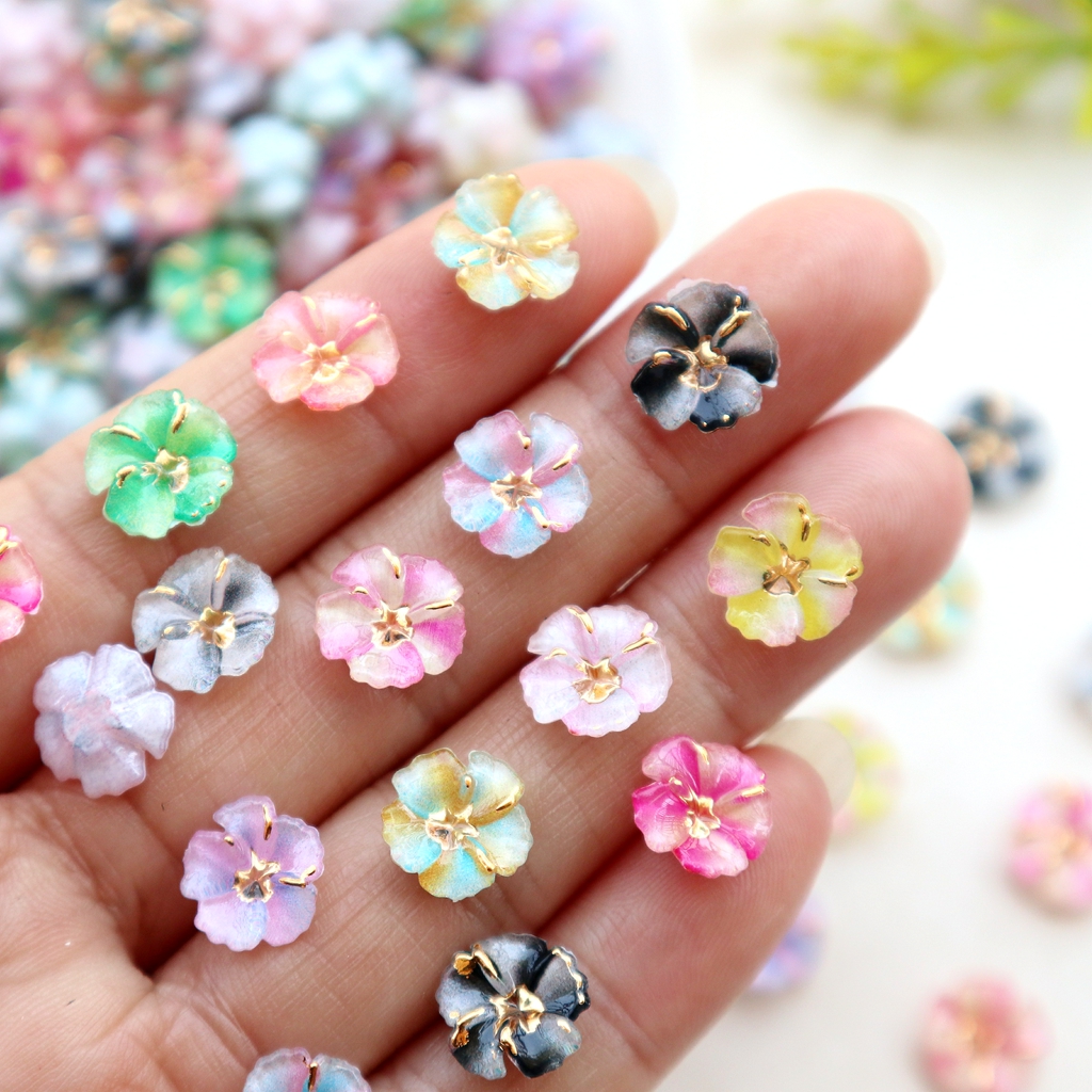 30pcs Mini Resin Flower Caboch - Resin Art Flowers recension och pris