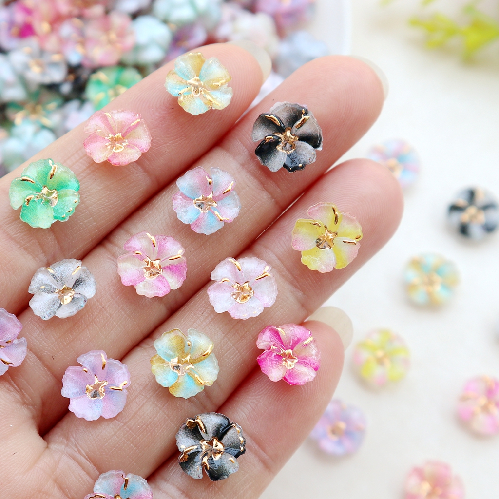 30pcs Mini Resin Flower Caboch - Resin Art Flowers recension och pris