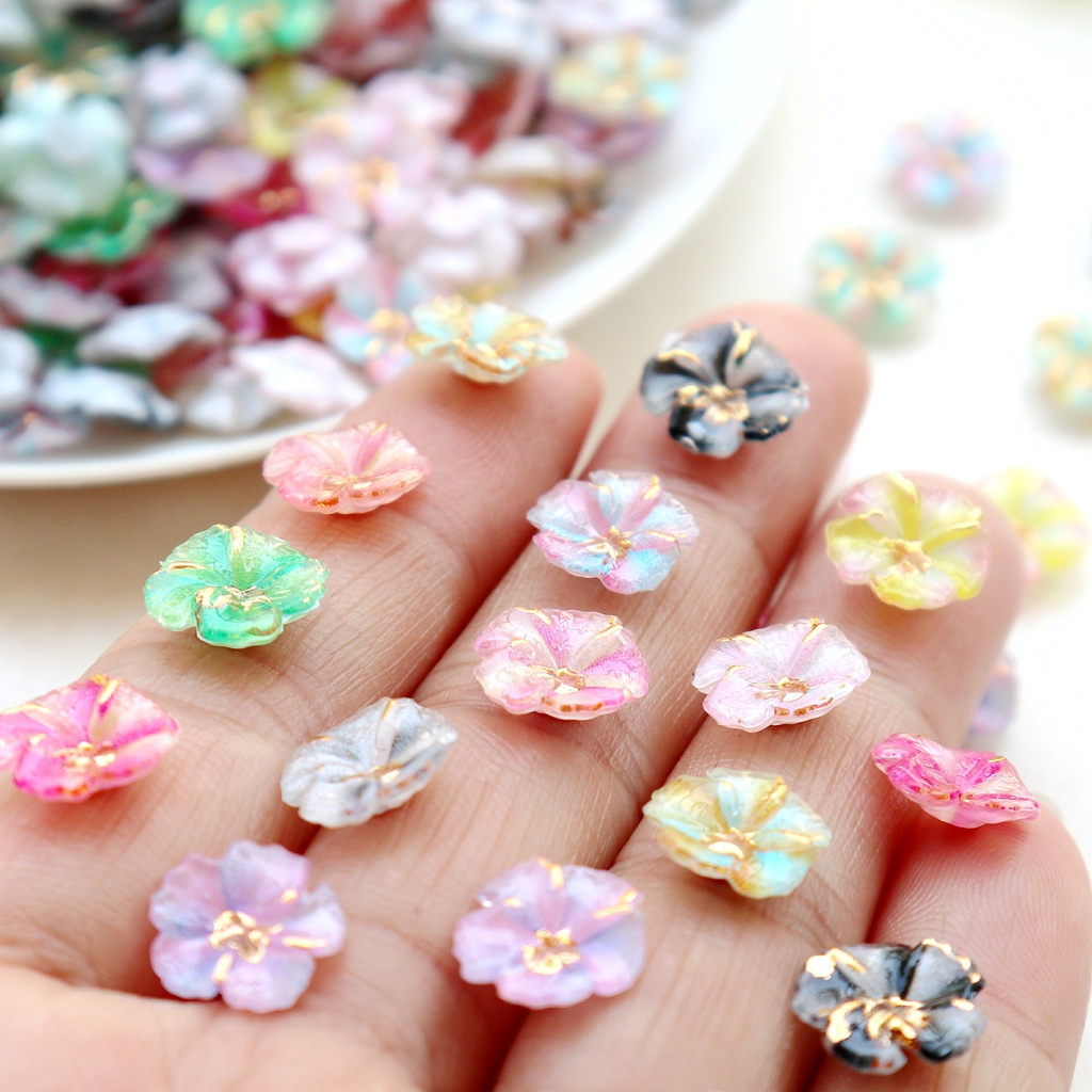 30pcs Mini Resin Flower Caboch - Resin Art Flowers recension och pris
