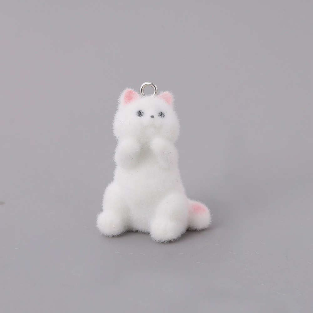 2pcs Flocking Little Cat Resin - Resin Art Pendant recension och pris