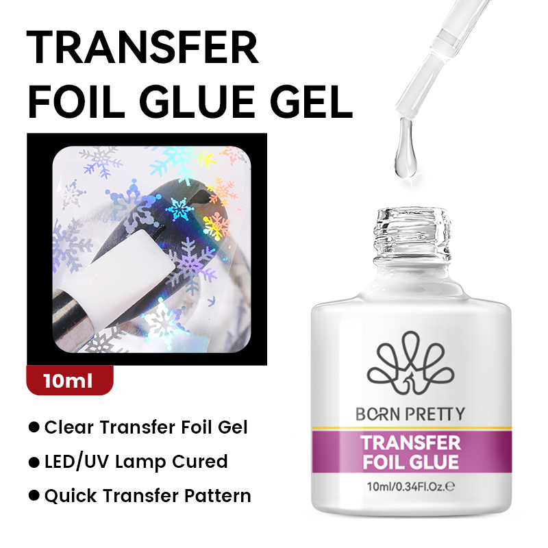 BORN PRETTY Nail Foil Glue Gel - Resin Art Uv Light recension och pris