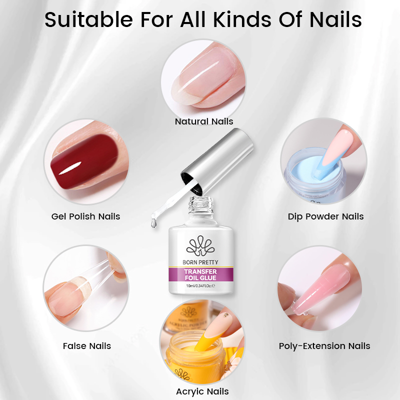 BORN PRETTY Nail Foil Glue Gel - Resin Art Uv Light recension och pris